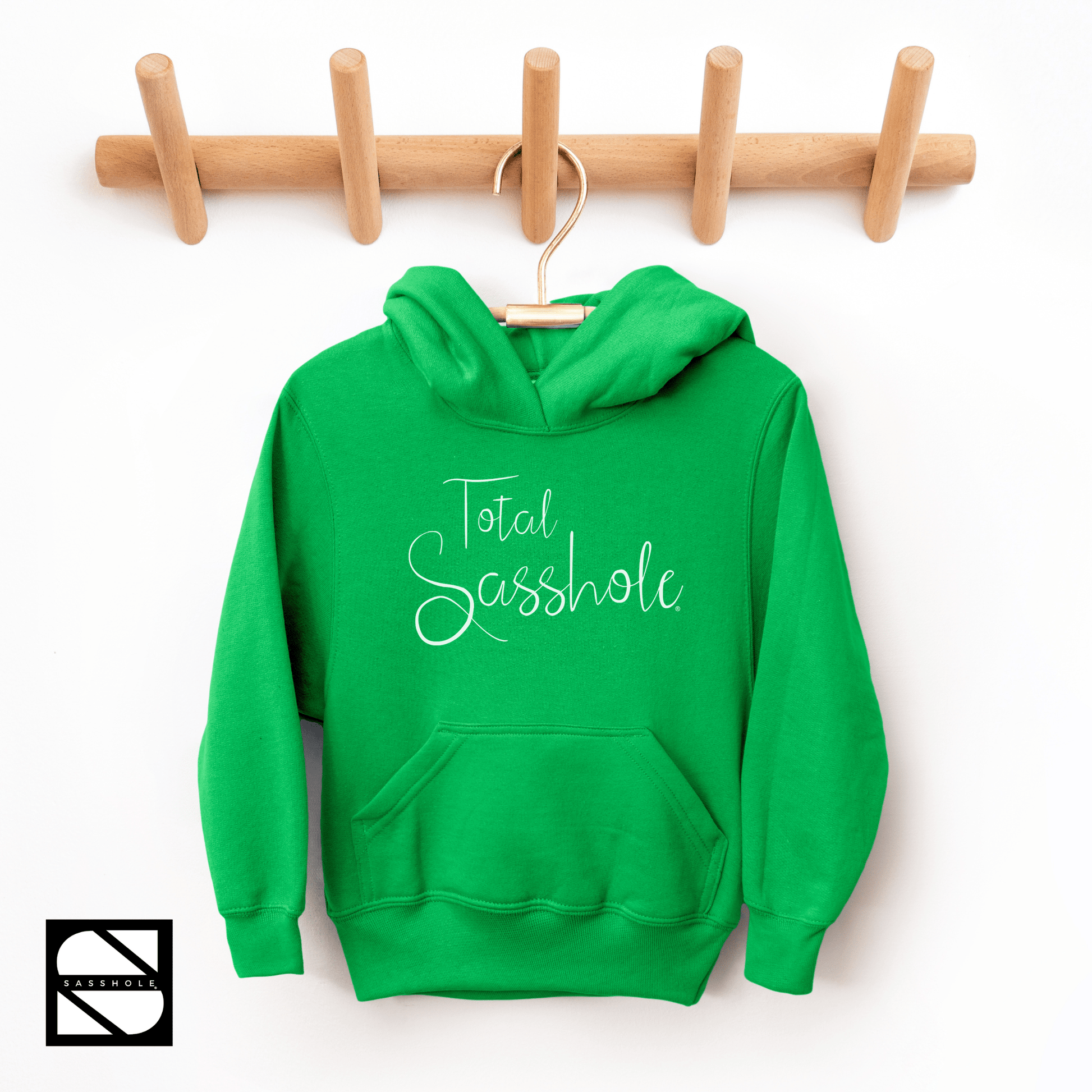 Embrace Your Sass: Youth Girls Total Sasshole® Hoodie - Funny Graphic Tee by Sasshole® Clothing