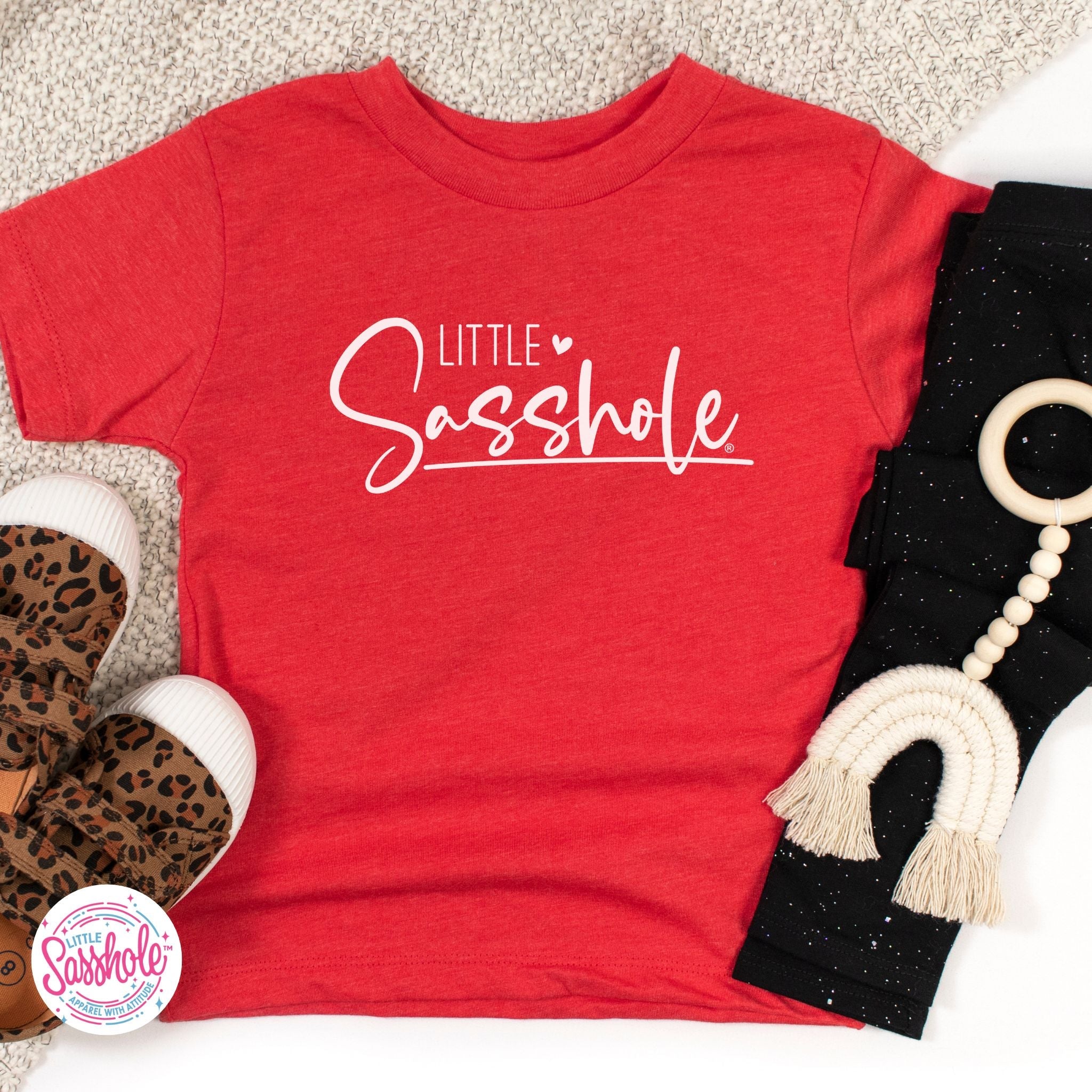 Image of Empowering Attitude: Little Sasshole™ Toddler T-shirt - Funny Graphic Tee by Sasshole® Clothing