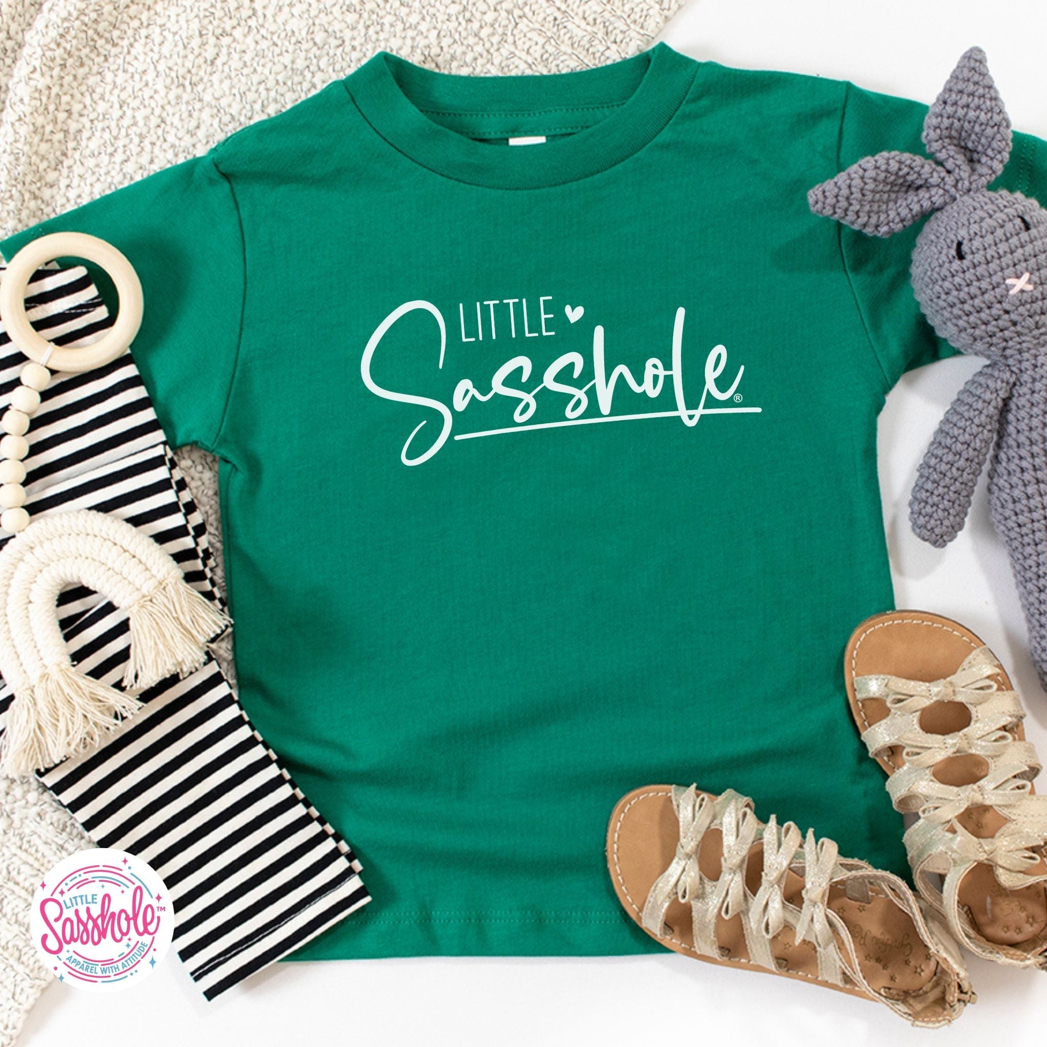 Image of Empowering Attitude: Little Sasshole™ Toddler T-shirt - Funny Graphic Tee by Sasshole® Clothing