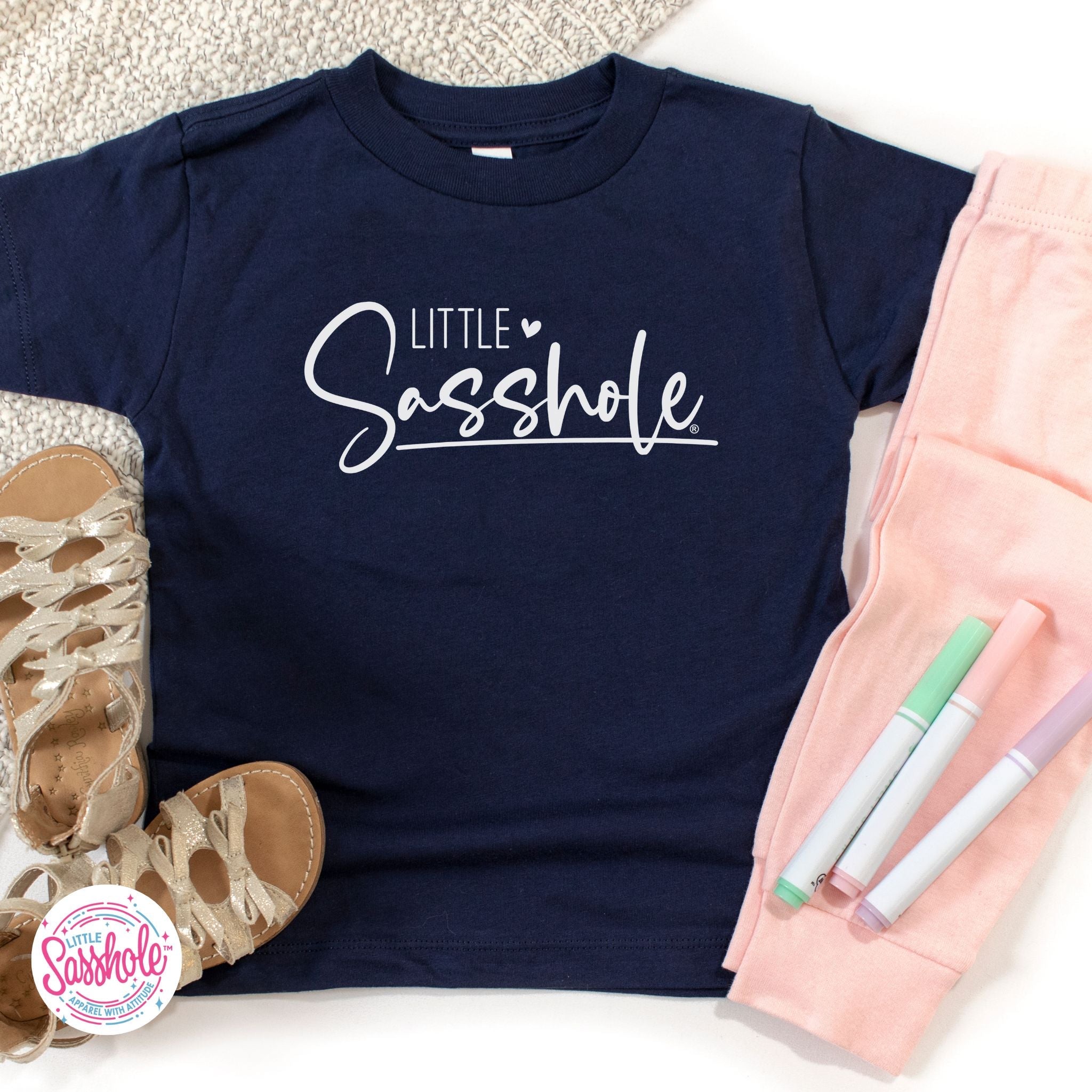 Image of Empowering Attitude: Little Sasshole™ Toddler T-shirt - Funny Graphic Tee by Sasshole® Clothing