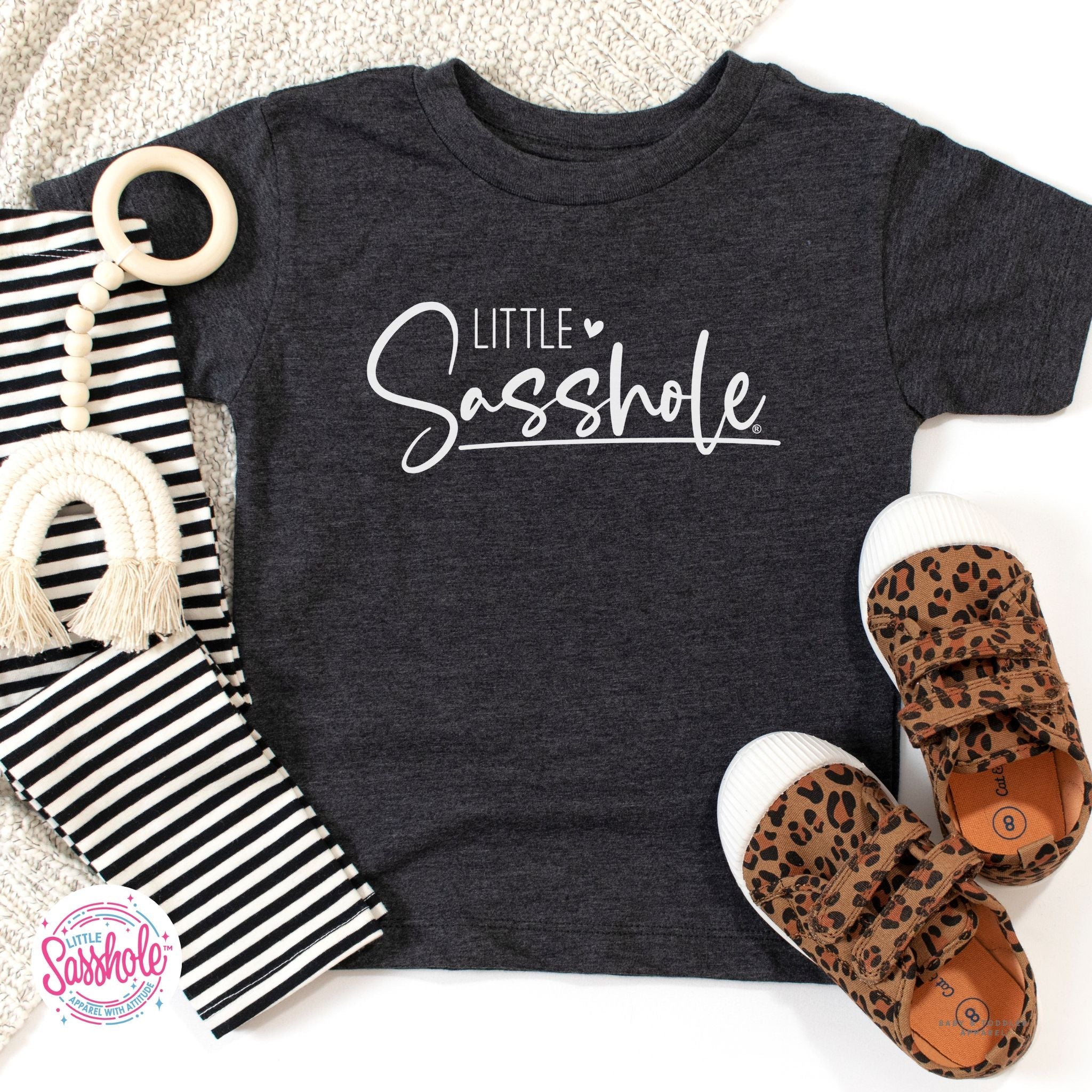 Image of Empowering Attitude: Little Sasshole™ Toddler T-shirt - Funny Graphic Tee by Sasshole® Clothing