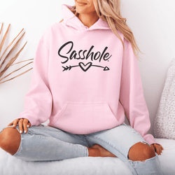 Image of Fearless & Fabulous: Trendy Women's Sasshole® Hoodie - Funny Graphic Tee by Sasshole® Clothing
