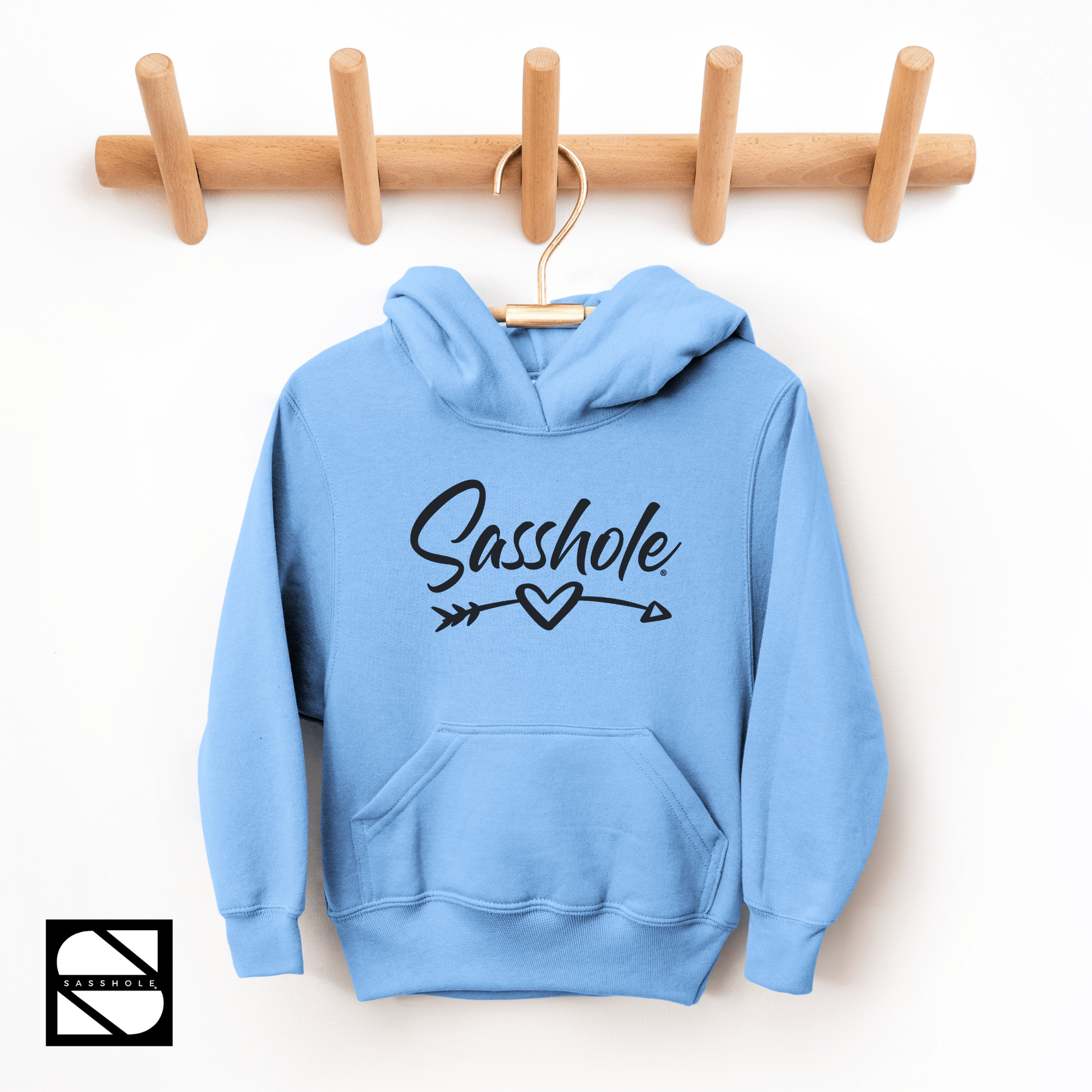 Fearless & Fabulous: Trendy Youth Girls Sasshole® Hoodie - Funny Graphic Tee by Sasshole® Clothing