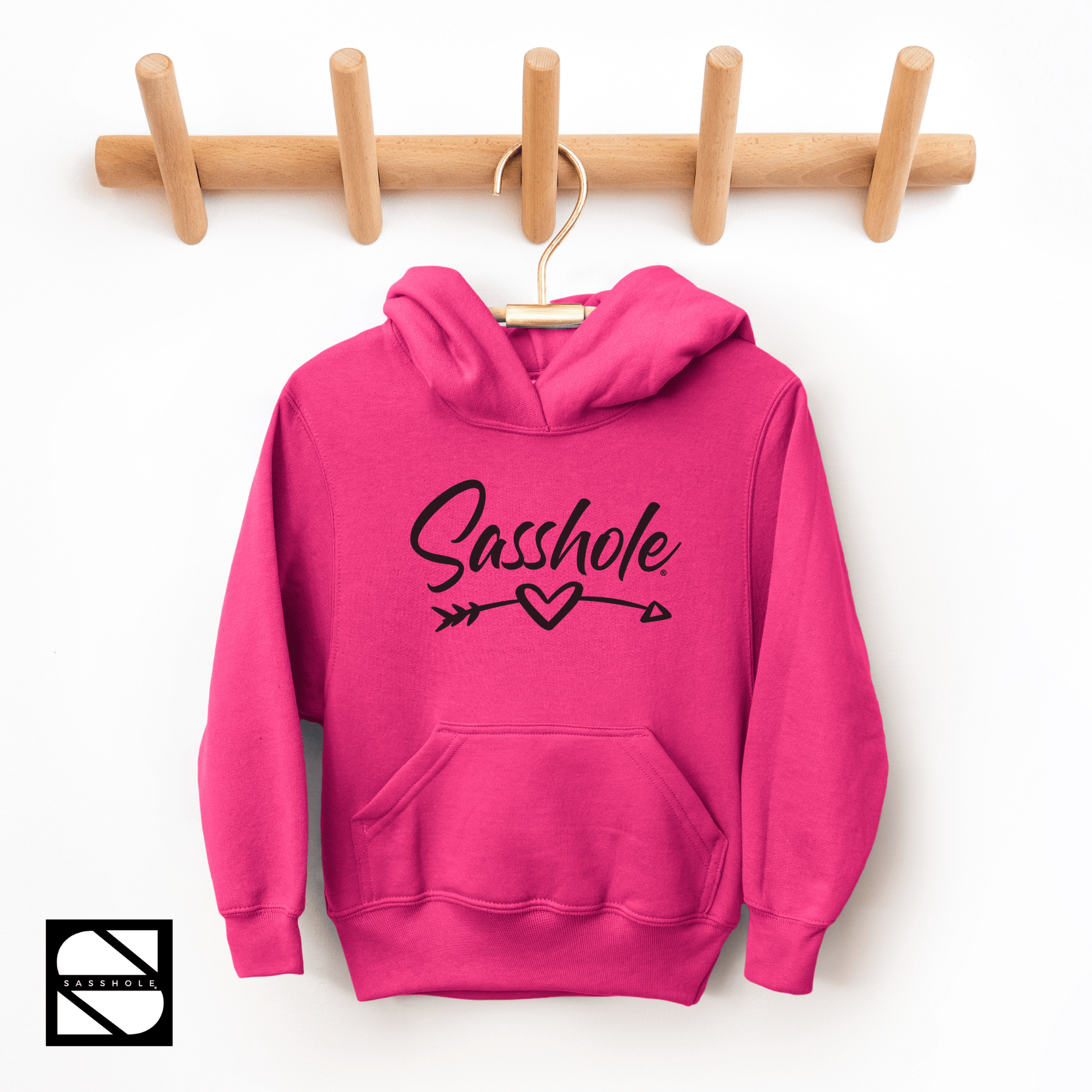 Fearless & Fabulous: Trendy Youth Girls Sasshole® Hoodie - Funny Graphic Tee by Sasshole® Clothing