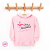 Flamingo Frenzy: Little Sasshole™ Toddler Girl's Hoodie - Funny Graphic Tee by Sasshole® Clothing
