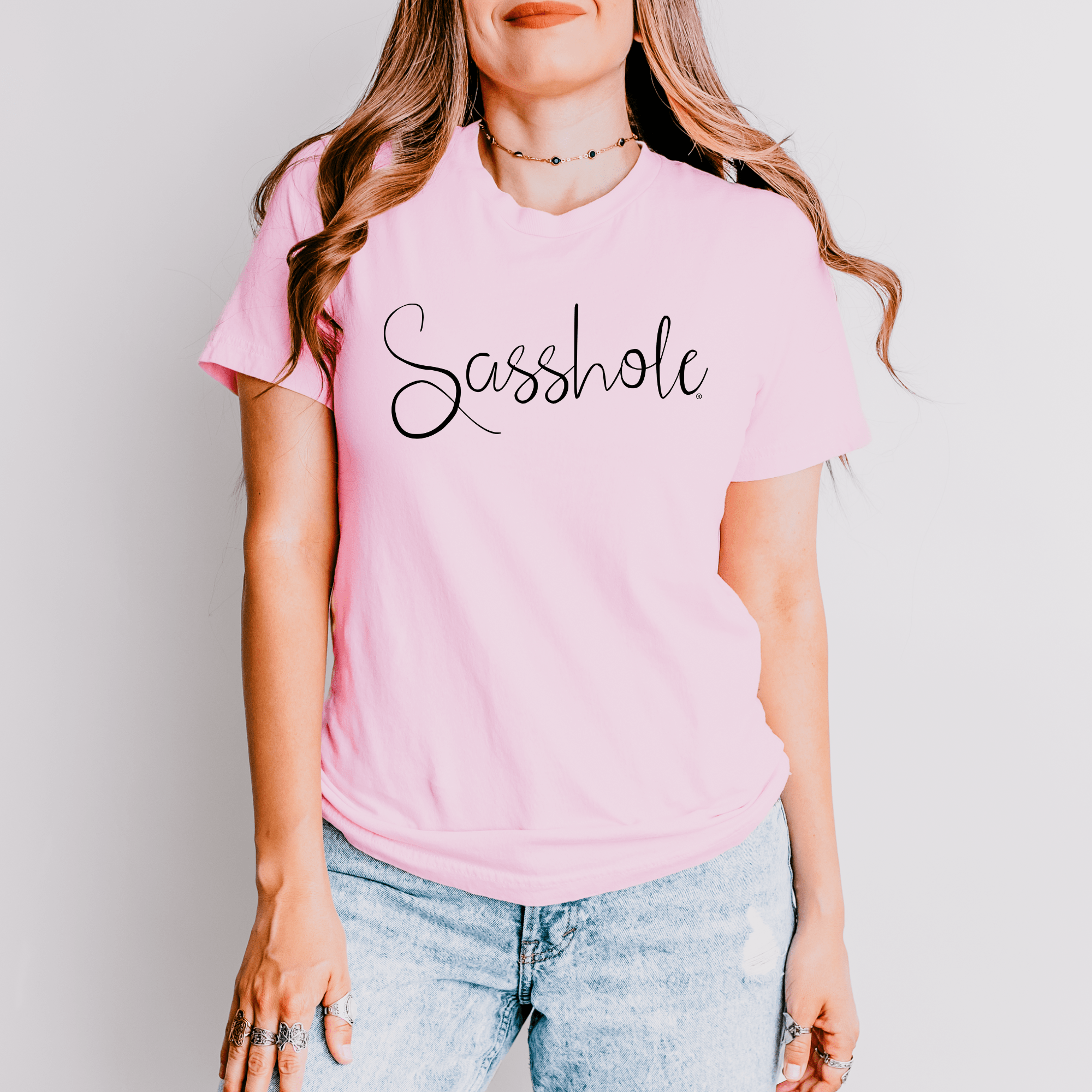 Image of Flaunt Your Sassy Style: Sasshole® Graphic T-Shirts for Women - Funny Graphic Tee by Sasshole® Clothing