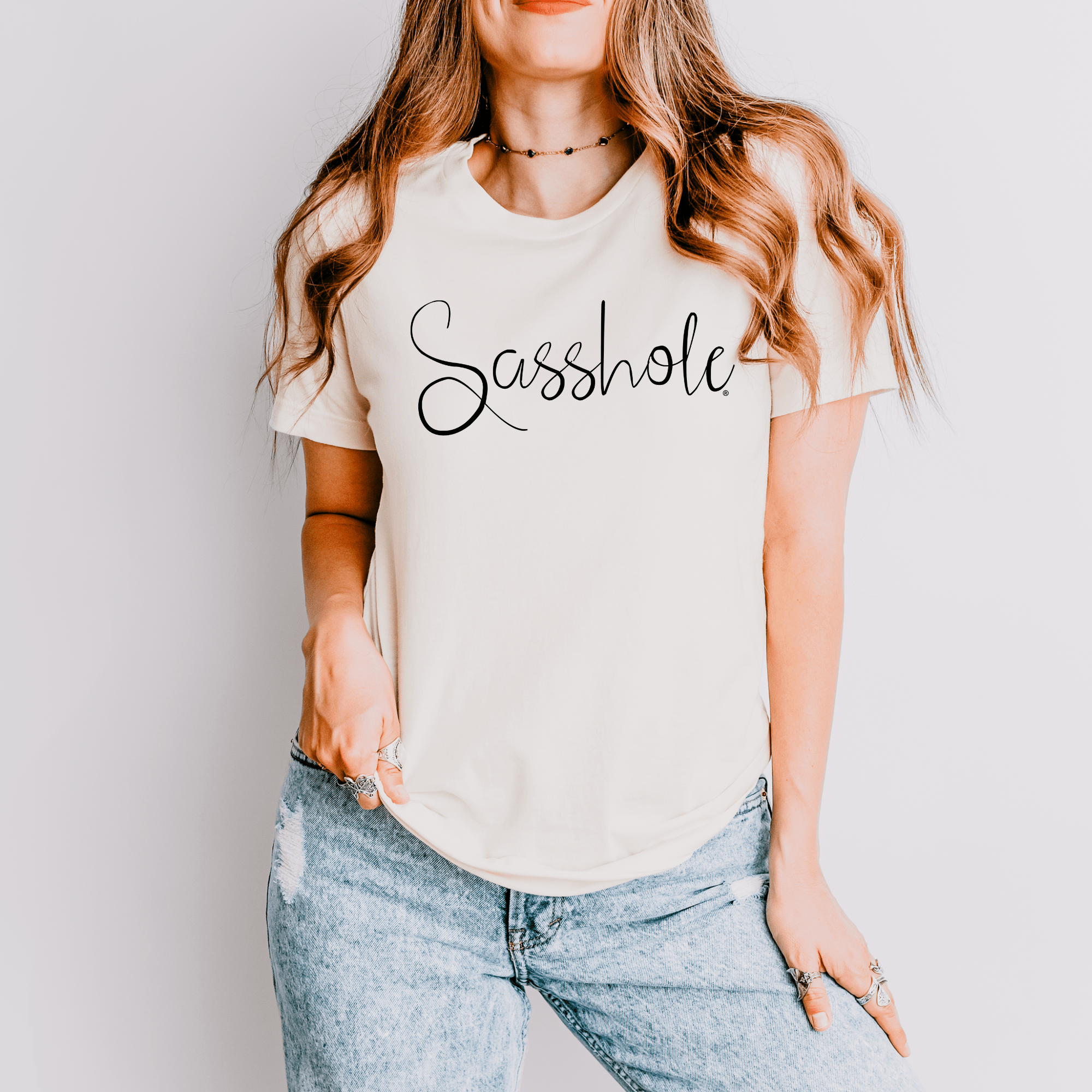 Image of Flaunt Your Sassy Style: Sasshole® Graphic T-Shirts for Women - Funny Graphic Tee by Sasshole® Clothing