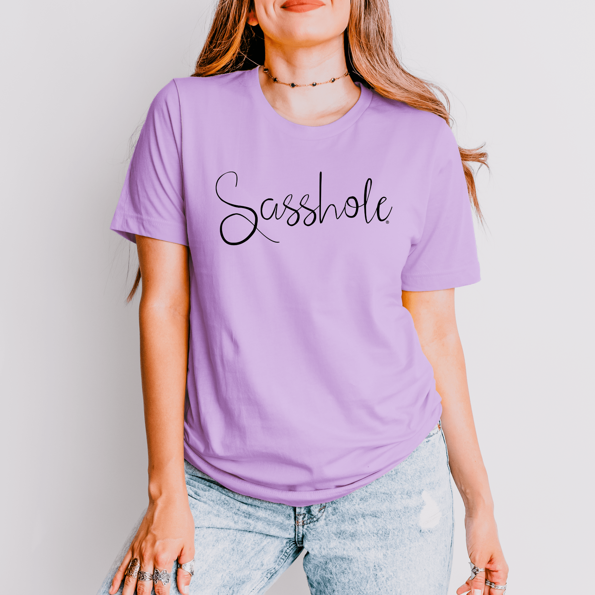 Image of Flaunt Your Sassy Style: Sasshole® Graphic T-Shirts for Women - Funny Graphic Tee by Sasshole® Clothing