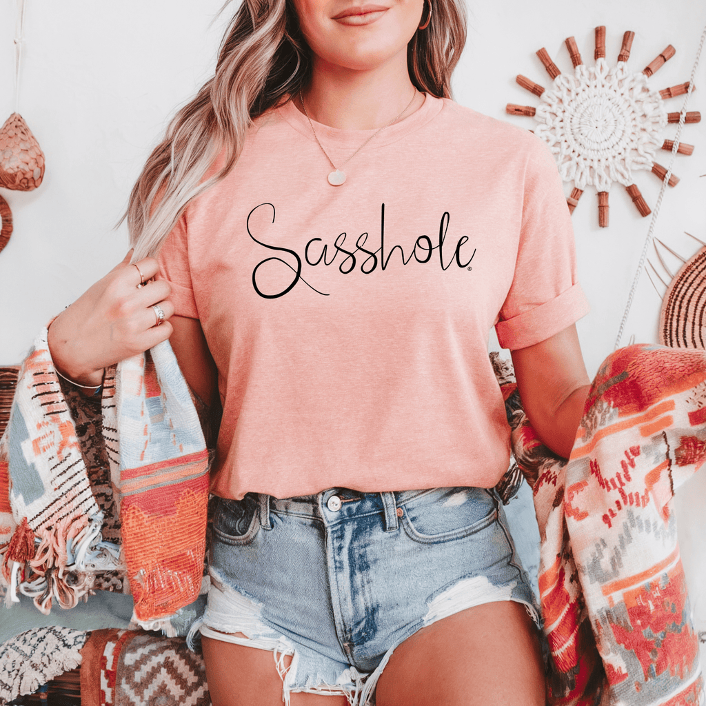 Flaunt Your Sassy Style: Sasshole® Graphic T-Shirts for Women - Funny Graphic Tee by Sasshole® Clothing
