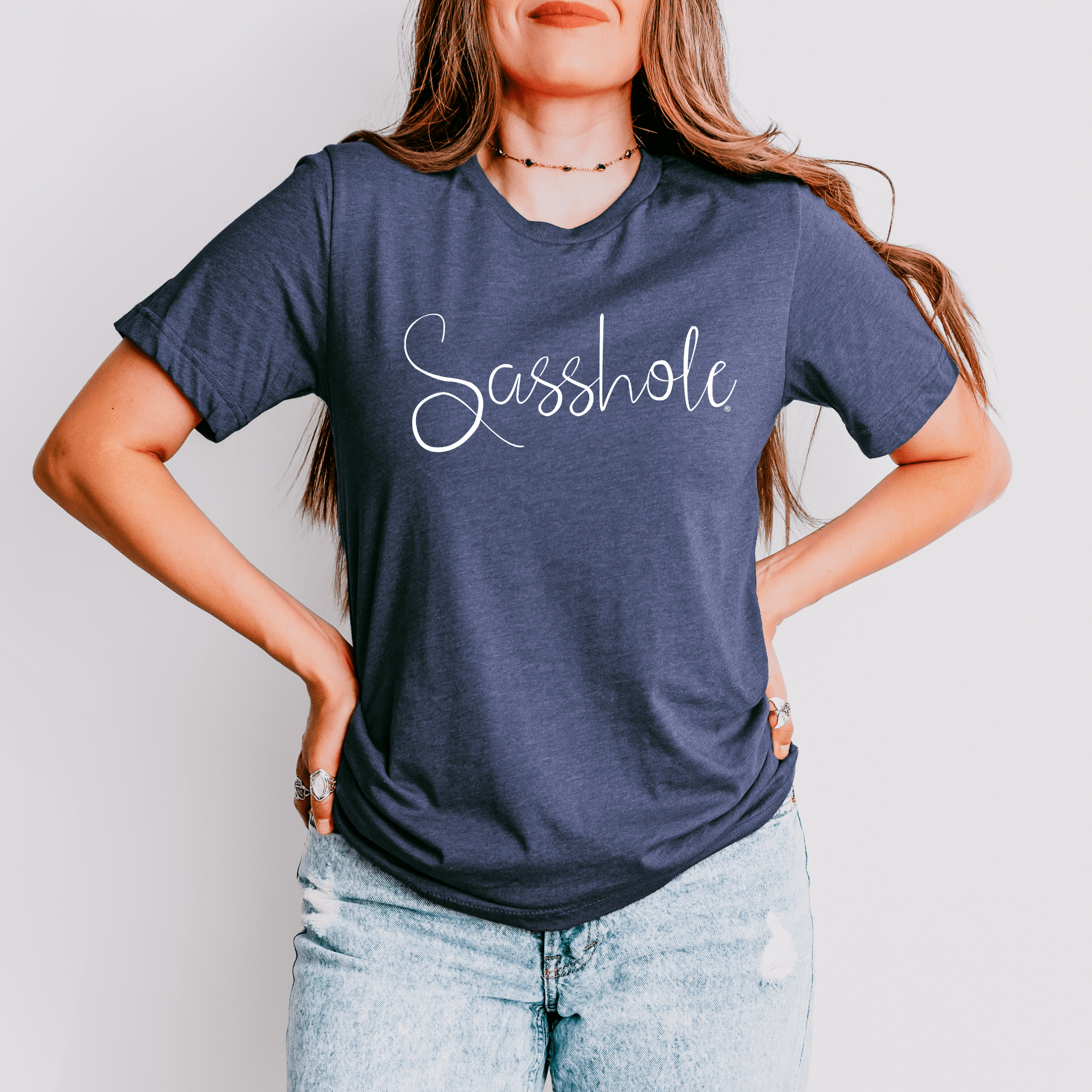 Image of Flaunt Your Sassy Style: Sasshole® Graphic T-Shirts for Women - Funny Graphic Tee by Sasshole® Clothing