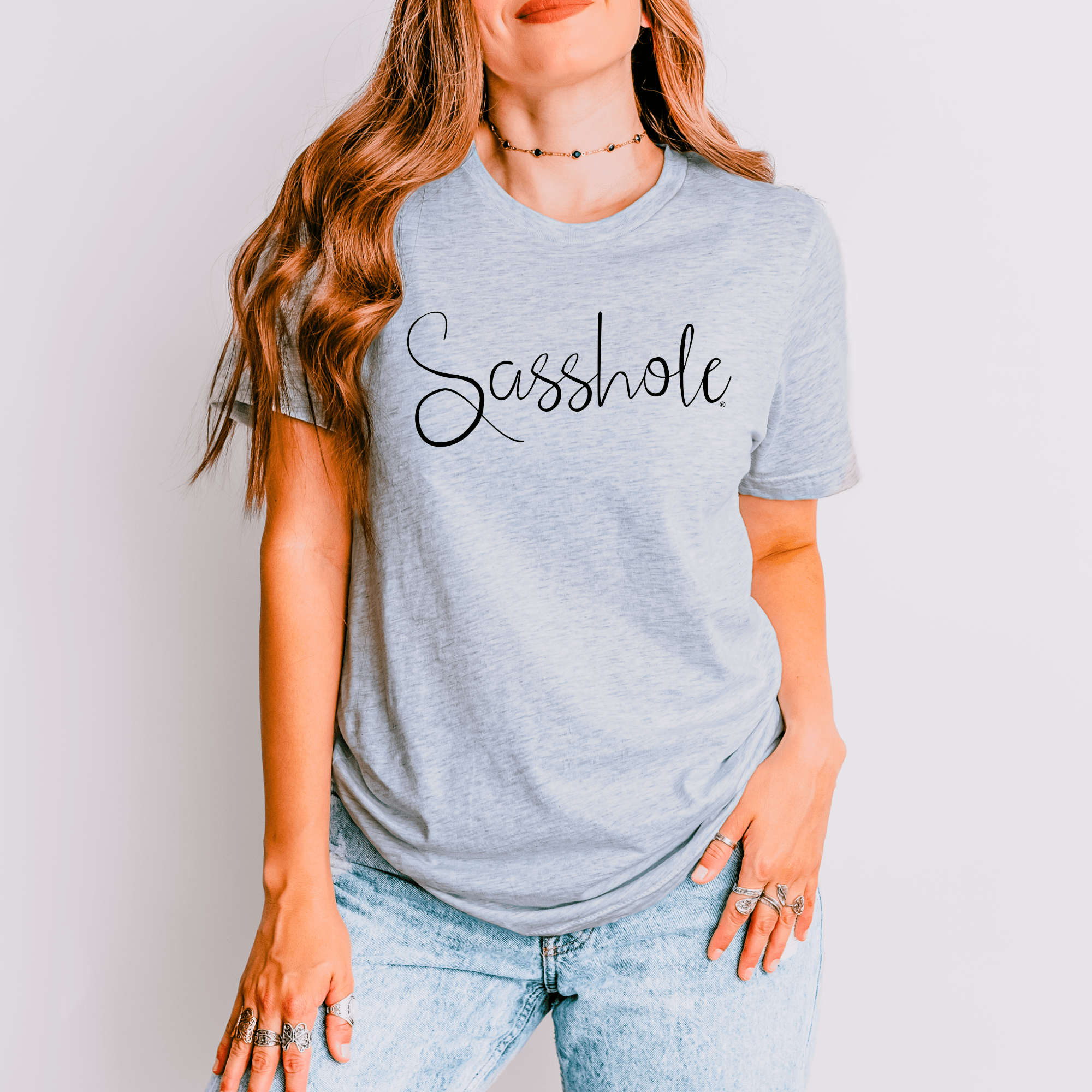 Image of Flaunt Your Sassy Style: Sasshole® Graphic T-Shirts for Women - Funny Graphic Tee by Sasshole® Clothing