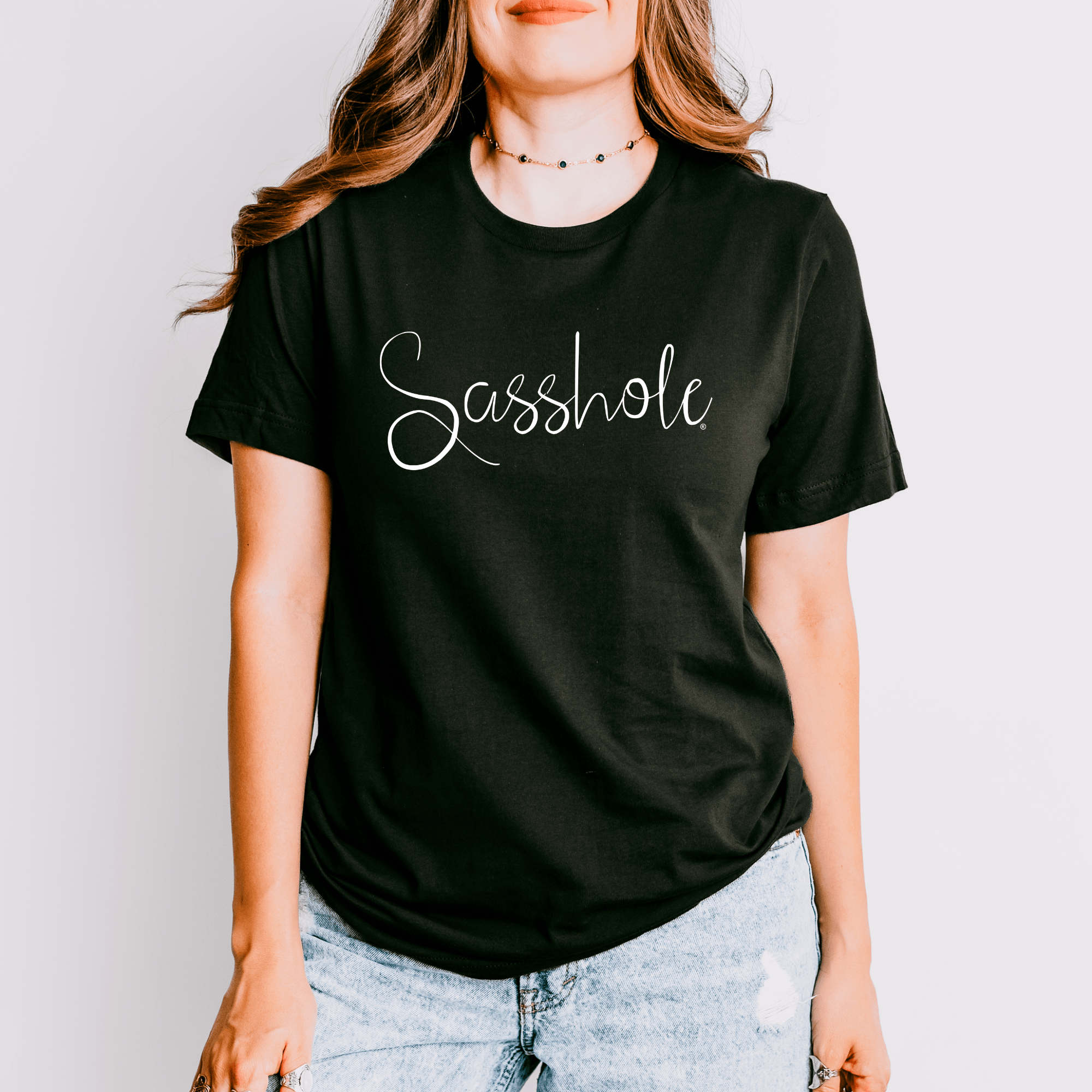 Image of Flaunt Your Sassy Style: Sasshole® Graphic T-Shirts for Women - Funny Graphic Tee by Sasshole® Clothing