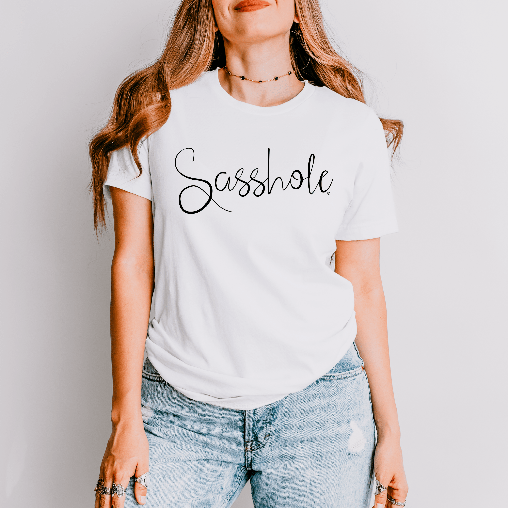 Image of Flaunt Your Sassy Style: Sasshole® Graphic T-Shirts for Women - Funny Graphic Tee by Sasshole® Clothing