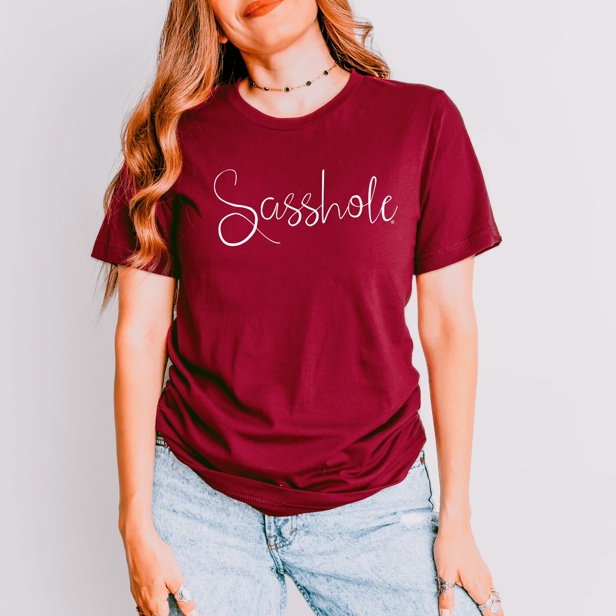 Image of Flaunt Your Sassy Style: Sasshole® Graphic T-Shirts for Women - Funny Graphic Tee by Sasshole® Clothing