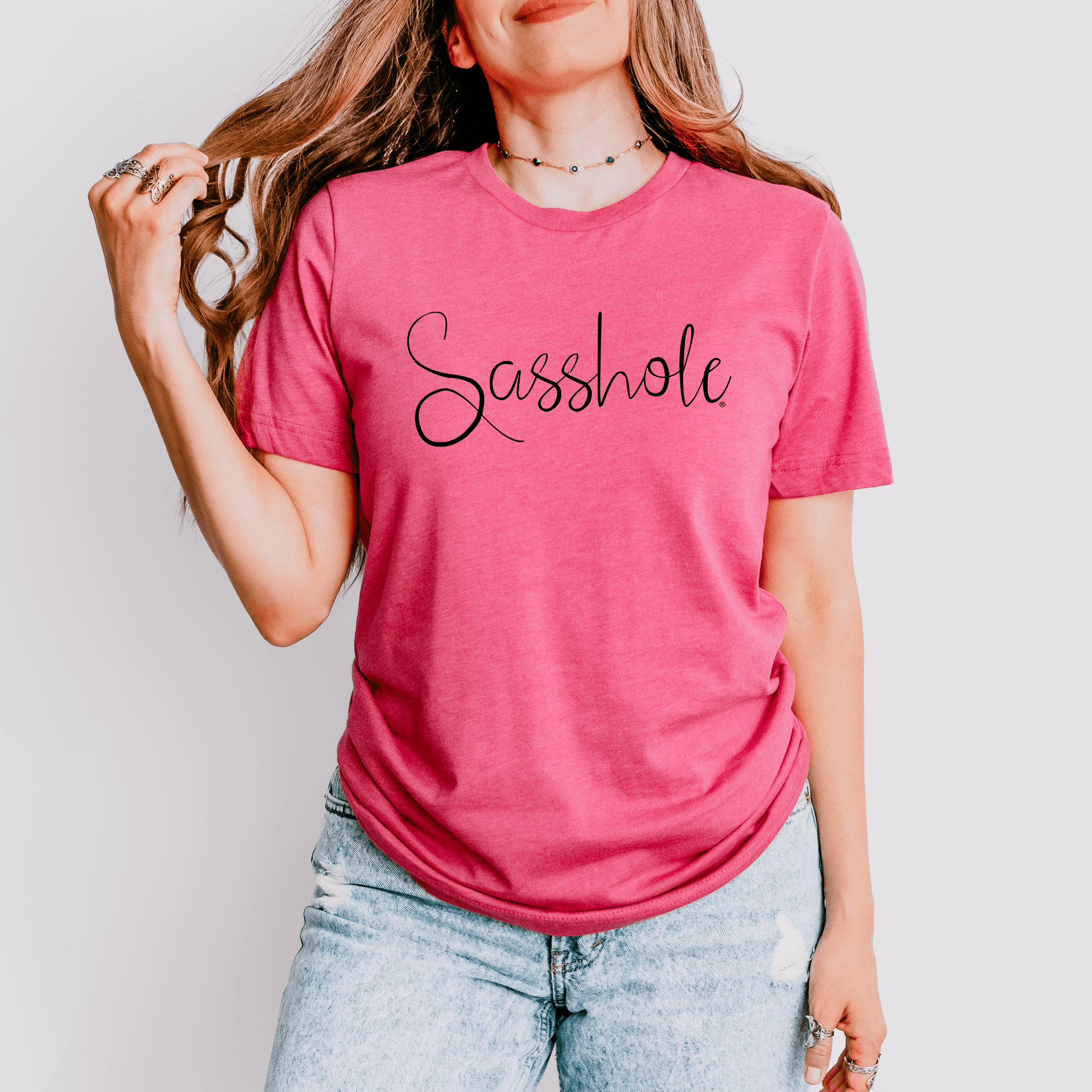 Image of Flaunt Your Sassy Style: Sasshole® Graphic T-Shirts for Women - Funny Graphic Tee by Sasshole® Clothing