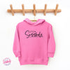 Hoodie Happiness: Little Sasshole™ Toddler Girl's Cute Pullover - Funny Graphic Tee by Sasshole® Clothing