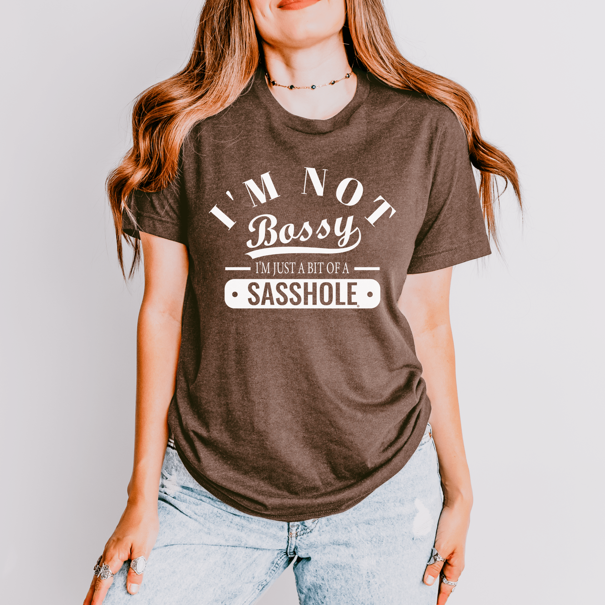 Image of I'm Not Bossy, Just a Sasshole® Women's T-Shirt - Bold & Playful Tee - Funny Graphic Tee by Sasshole® Clothing