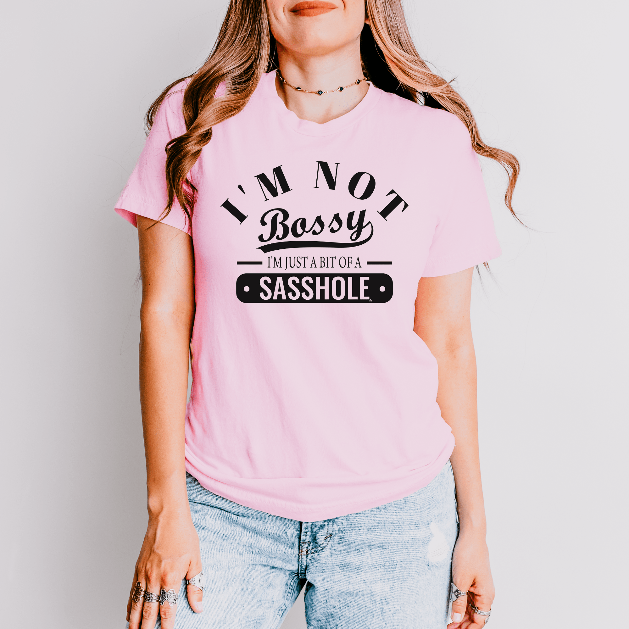 Image of I'm Not Bossy, Just a Sasshole® Women's T-Shirt - Bold & Playful Tee - Funny Graphic Tee by Sasshole® Clothing