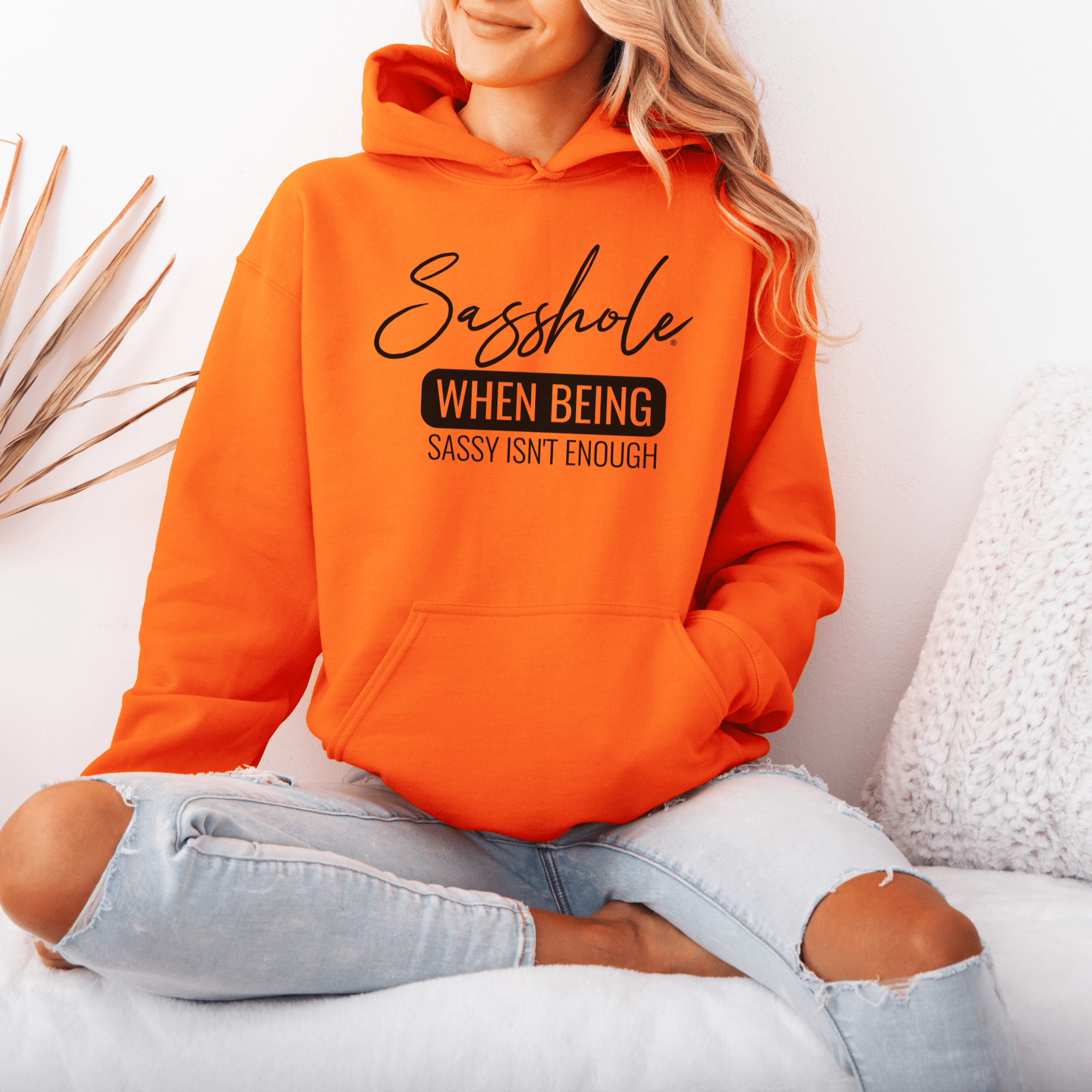 Image of Level Up Your Sass: Sasshole® Statement Hoodies for Women - Funny Graphic Tee by Sasshole® Clothing