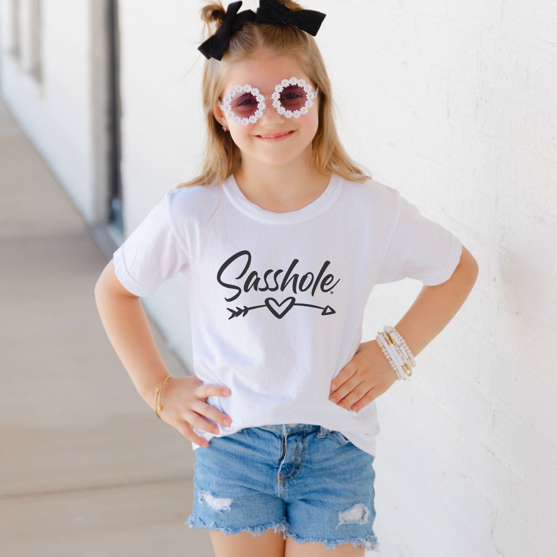Little Sass Queen: Sasshole® Youth Tee for Royalty - Funny Graphic Tee by Sasshole® Clothing