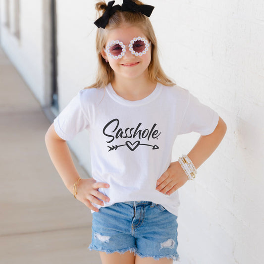Little Sass Queen: Sasshole® Youth Tee for Royalty - Funny Graphic Tee by Sasshole® Clothing