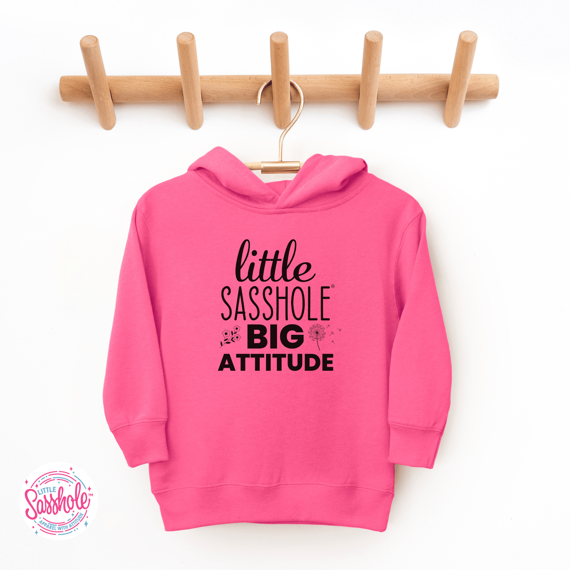 Little Sasshole Big Attitude – The Ultimate Hoodie for Your Mini Me - Funny Graphic Tee by Sasshole® Clothing