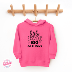 Image of Little Sasshole Big Attitude – The Ultimate Hoodie for Your Mini Me - Funny Graphic Tee by Sasshole® Clothing