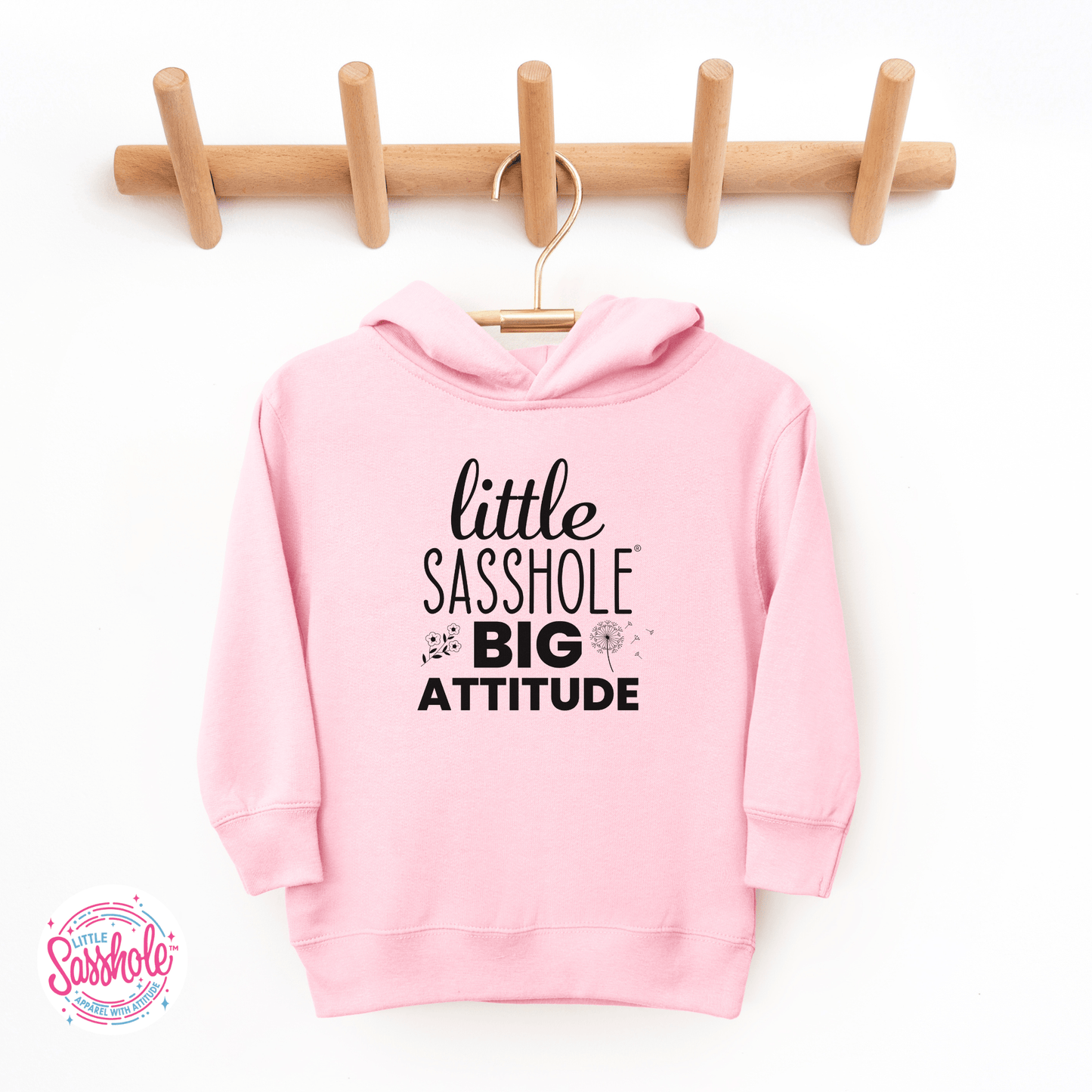 Little Sasshole Big Attitude – The Ultimate Hoodie for Your Mini Me - Funny Graphic Tee by Sasshole® Clothing