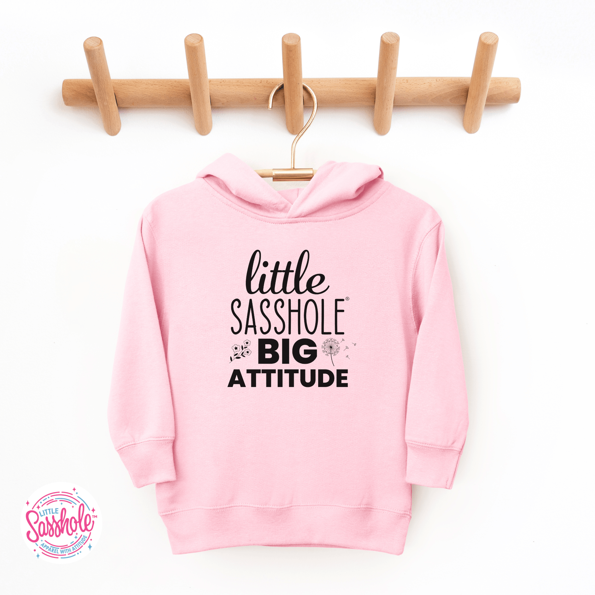 Little Sasshole Big Attitude – The Ultimate Hoodie for Your Mini Me - Funny Graphic Tee by Sasshole® Clothing