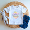 Little Sasshole® Toddler Girl Shirt | Pastel Heart Crown Tee | Cute Funny Kids Shirt | Sassy Princess T-Shirt for Girls | Baby Girl Gift - Funny Graphic Tee by Sasshole® Clothing