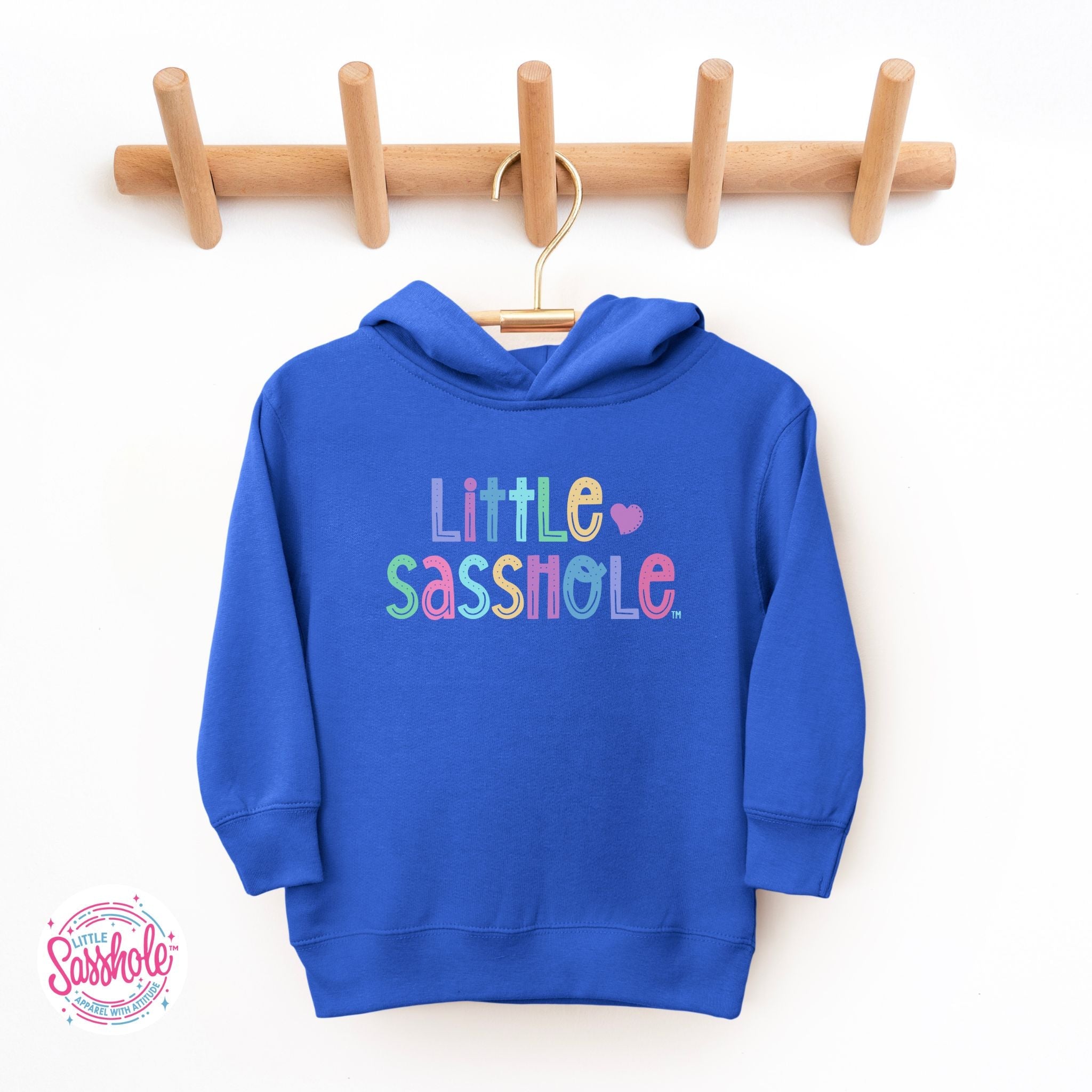 Little Sasshole™ Toddler Troublemaker Hoodie - Funny Graphic Tee by Sasshole® Clothing
