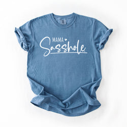 Image of Mama Sasshole® Comfort Color T-Shirt – Funny Graphic Tee for Moms with Attitude - Funny Graphic Tee by Sasshole® Clothing