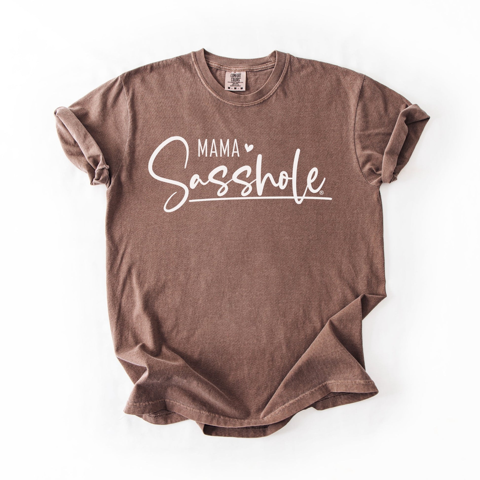 Mama Sasshole® Comfort Color T-Shirt – Funny Graphic Tee for Moms with Attitude - Funny Graphic Tee by Sasshole® Clothing
