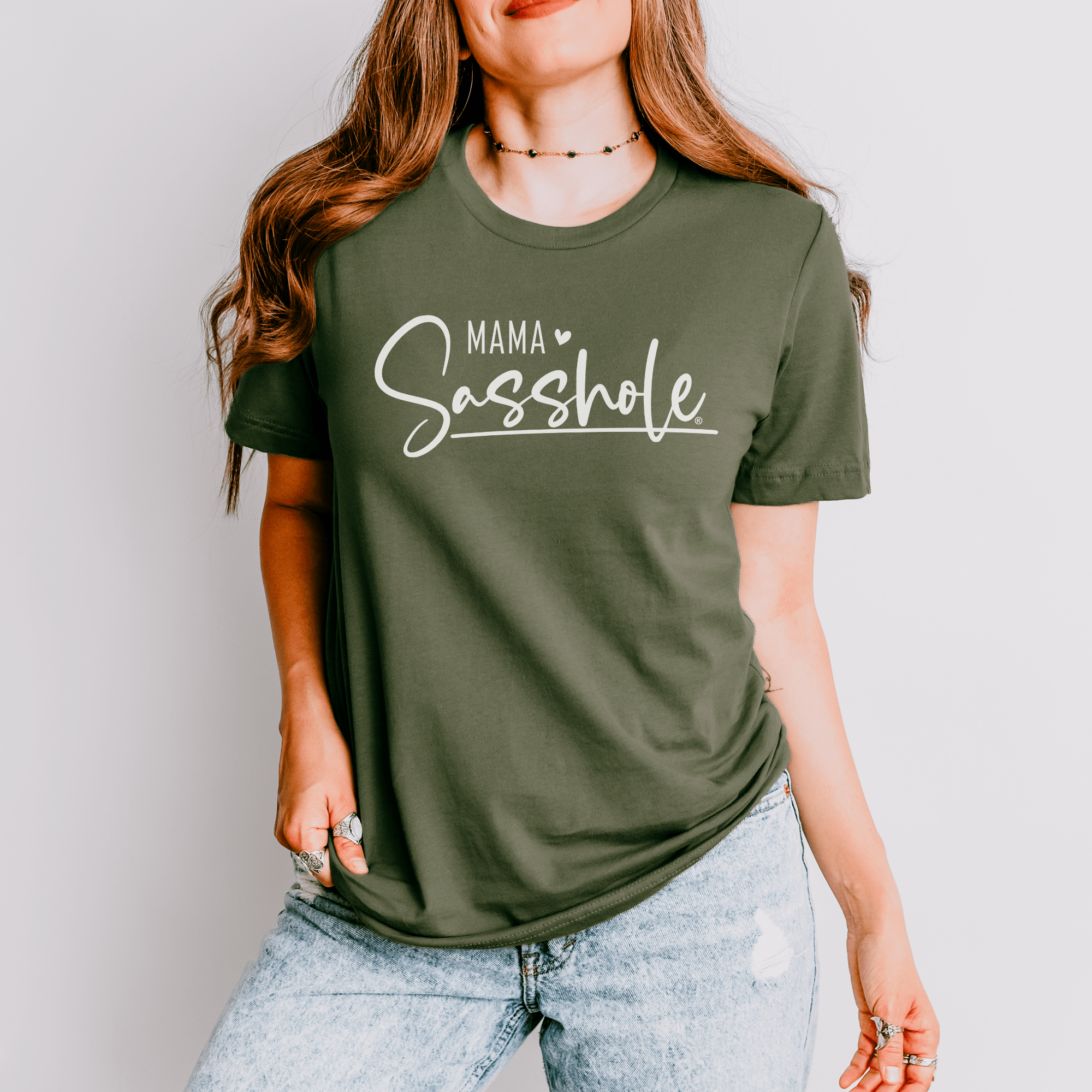 Image of Mama Sasshole®: Raising Sass in Style Funny Women's T-shirt - Funny Graphic Tee by Sasshole® Clothing