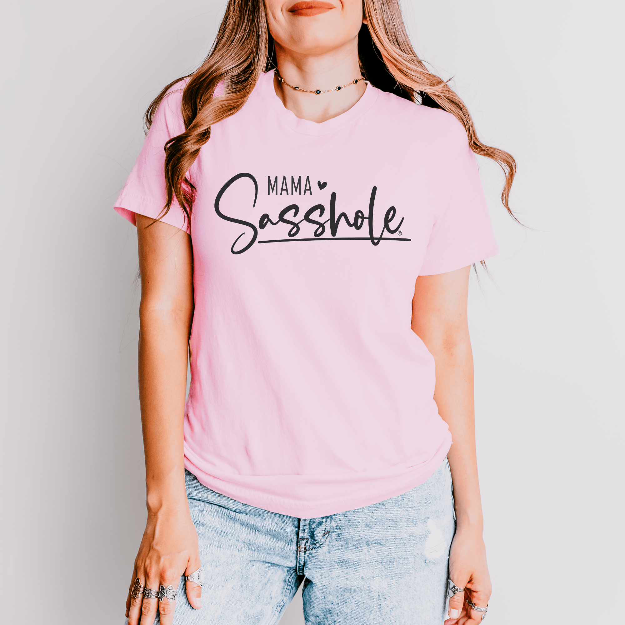 Image of Mama Sasshole®: Raising Sass in Style Funny Women's T-shirt - Funny Graphic Tee by Sasshole® Clothing