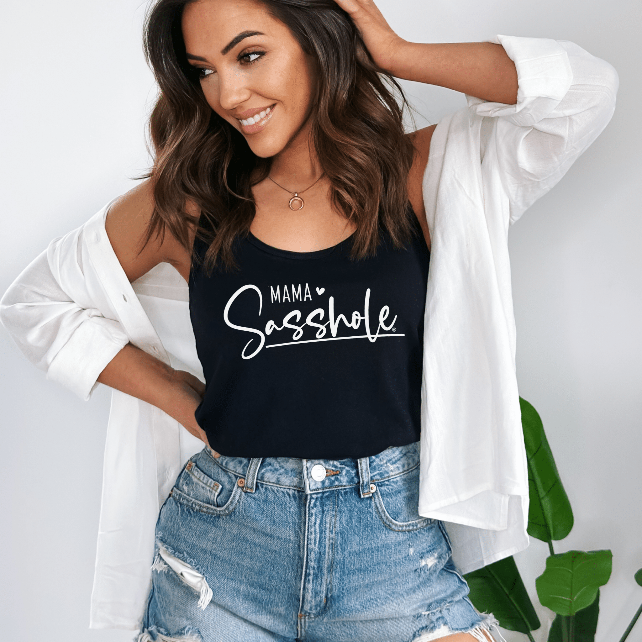 Image of Mama Sasshole® Women's Tank Top - Bold, Fun, and Full of Sass - Funny Graphic Tee by Sasshole® Clothing
