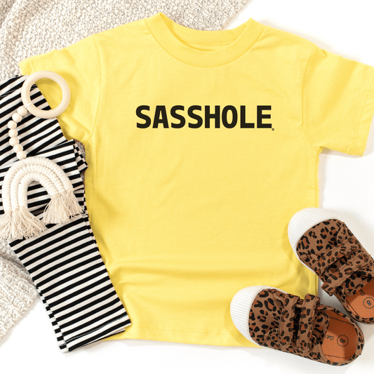 Mini Sasshole: Because Even Toddlers Know How to Rock Sass - Funny Graphic Tee by Sasshole® Clothing