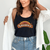 Retro Rainbow Sasshole® Women's Tank Top - Vintage Vibes - Funny Graphic Tee by Sasshole® Clothing