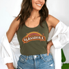 Retro Rainbow Sasshole® Women's Tank Top - Vintage Vibes - Funny Graphic Tee by Sasshole® Clothing