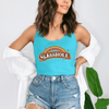 Retro Rainbow Sasshole® Women's Tank Top - Vintage Vibes - Funny Graphic Tee by Sasshole® Clothing