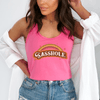 Retro Rainbow Sasshole® Women's Tank Top - Vintage Vibes - Funny Graphic Tee by Sasshole® Clothing