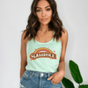 Retro Rainbow Sasshole® Women's Tank Top - Vintage Vibes - Funny Graphic Tee by Sasshole® Clothing