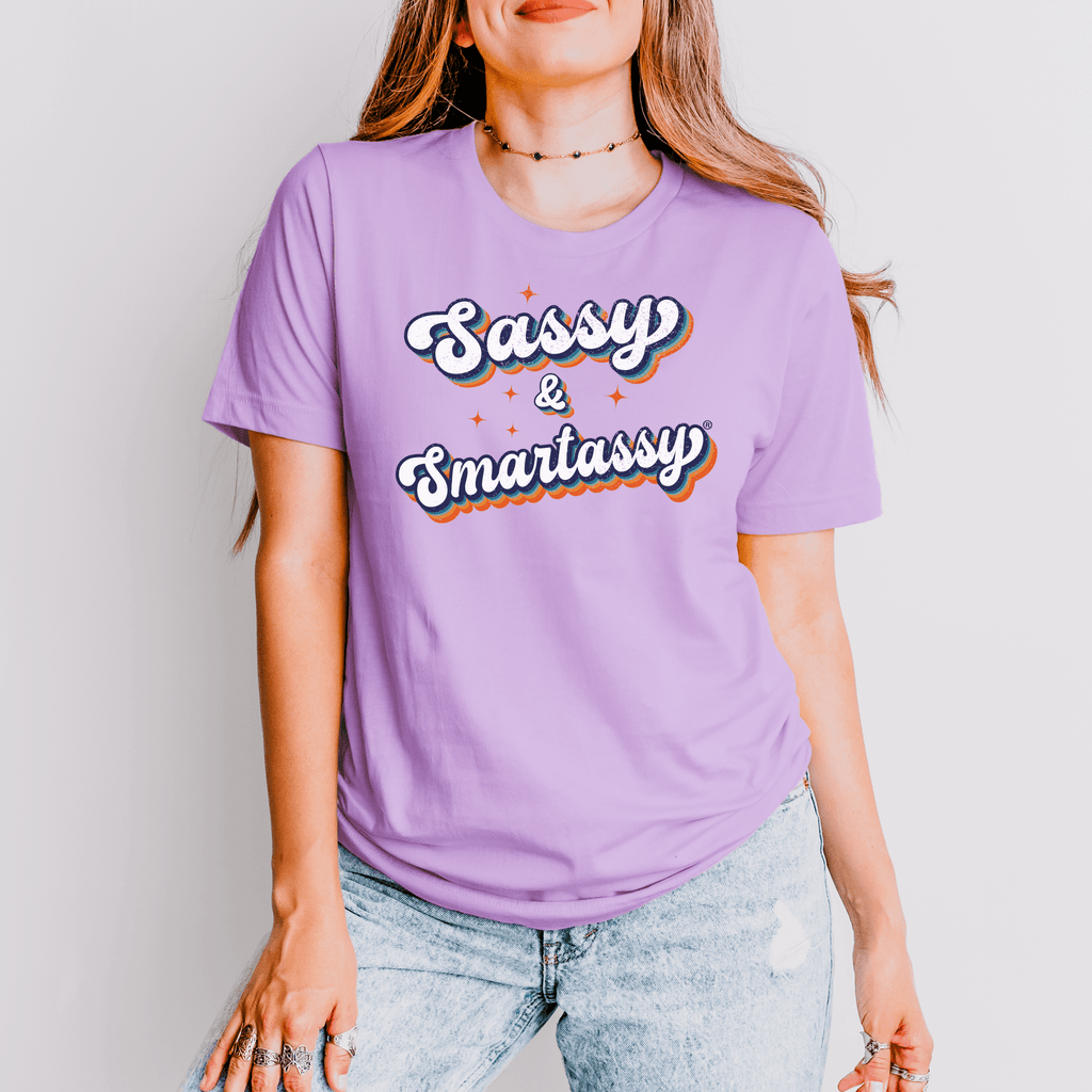 Retro Sass: Sassy & Smartassy® Women's Tee - Funny Graphic Tee by Sasshole® Clothing