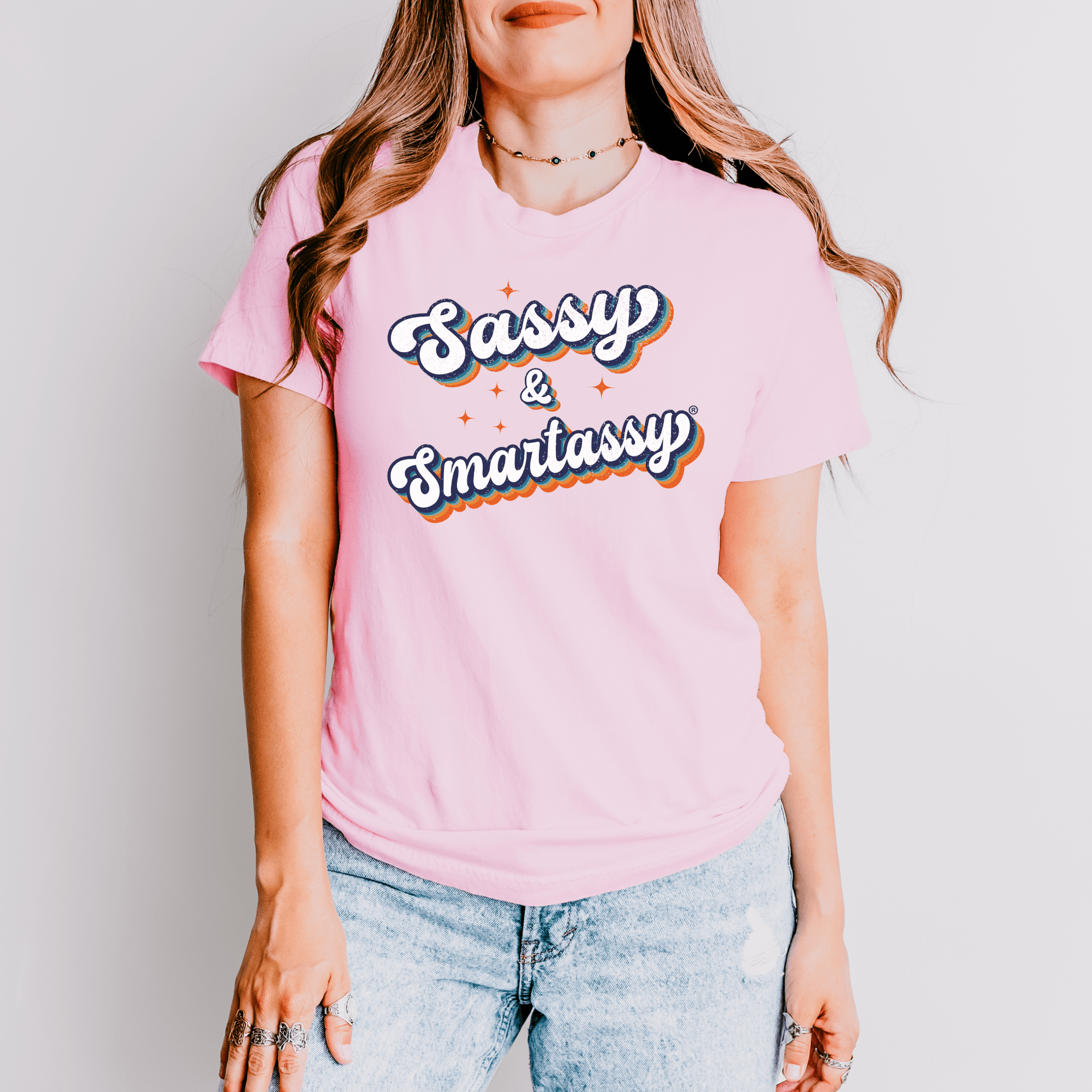 Image of Retro Sass: Sassy & Smartassy® Women's Tee - Funny Graphic Tee by Sasshole® Clothing