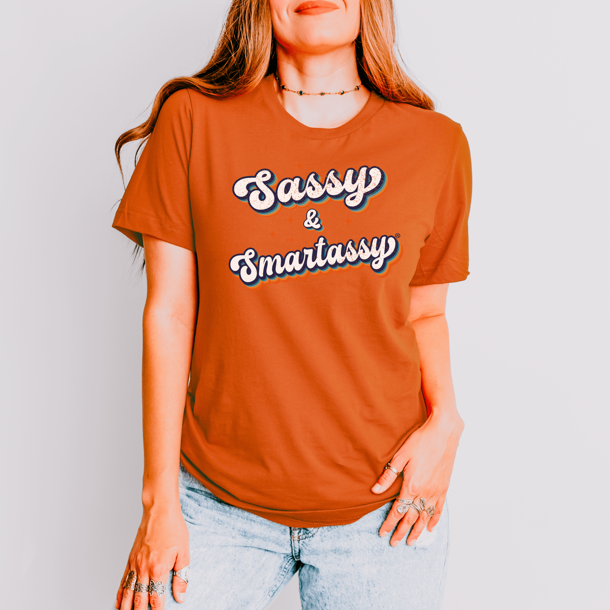Image of Retro Sass: Sassy & Smartassy® Women's Tee - Funny Graphic Tee by Sasshole® Clothing