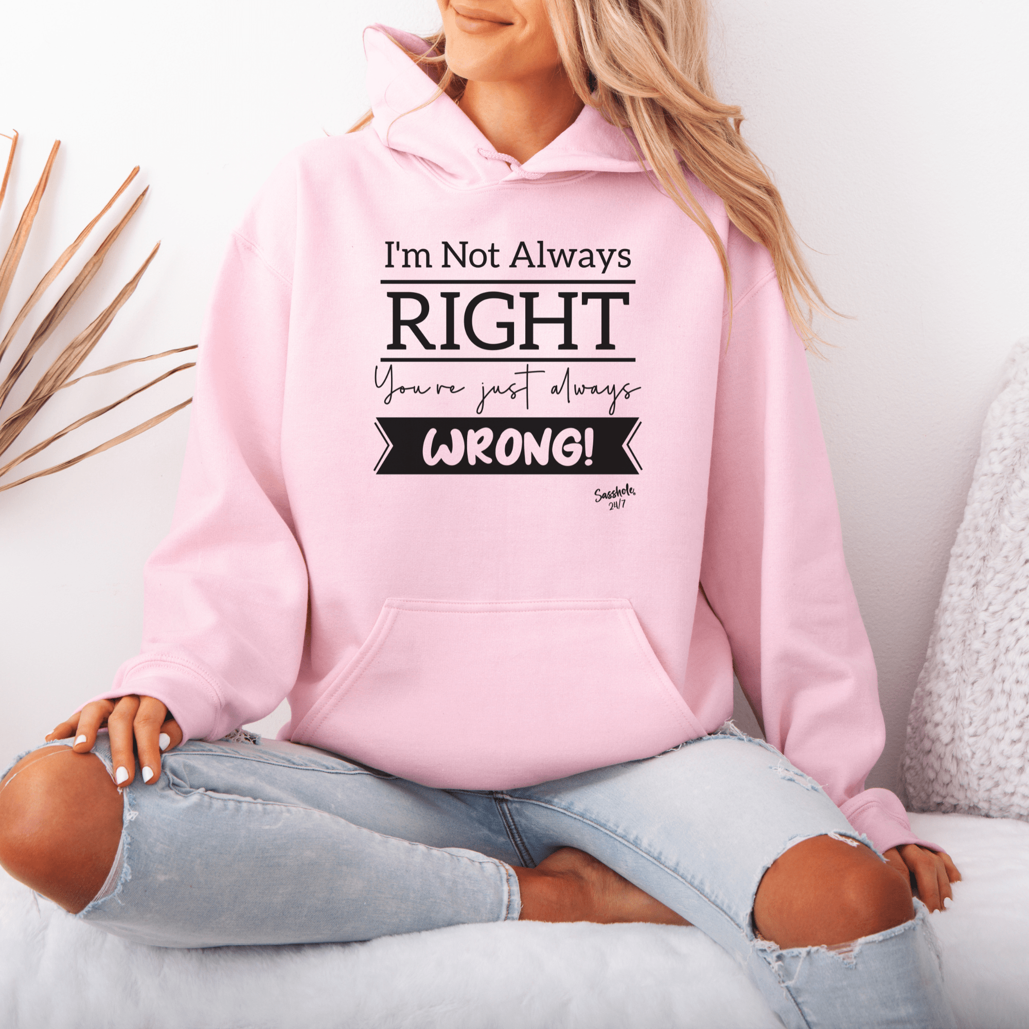 Righteous Humor Hoodies: The Truth? You're Wrong! Women's Sasshole® Hoodie - Funny Graphic Tee by Sasshole® Clothing