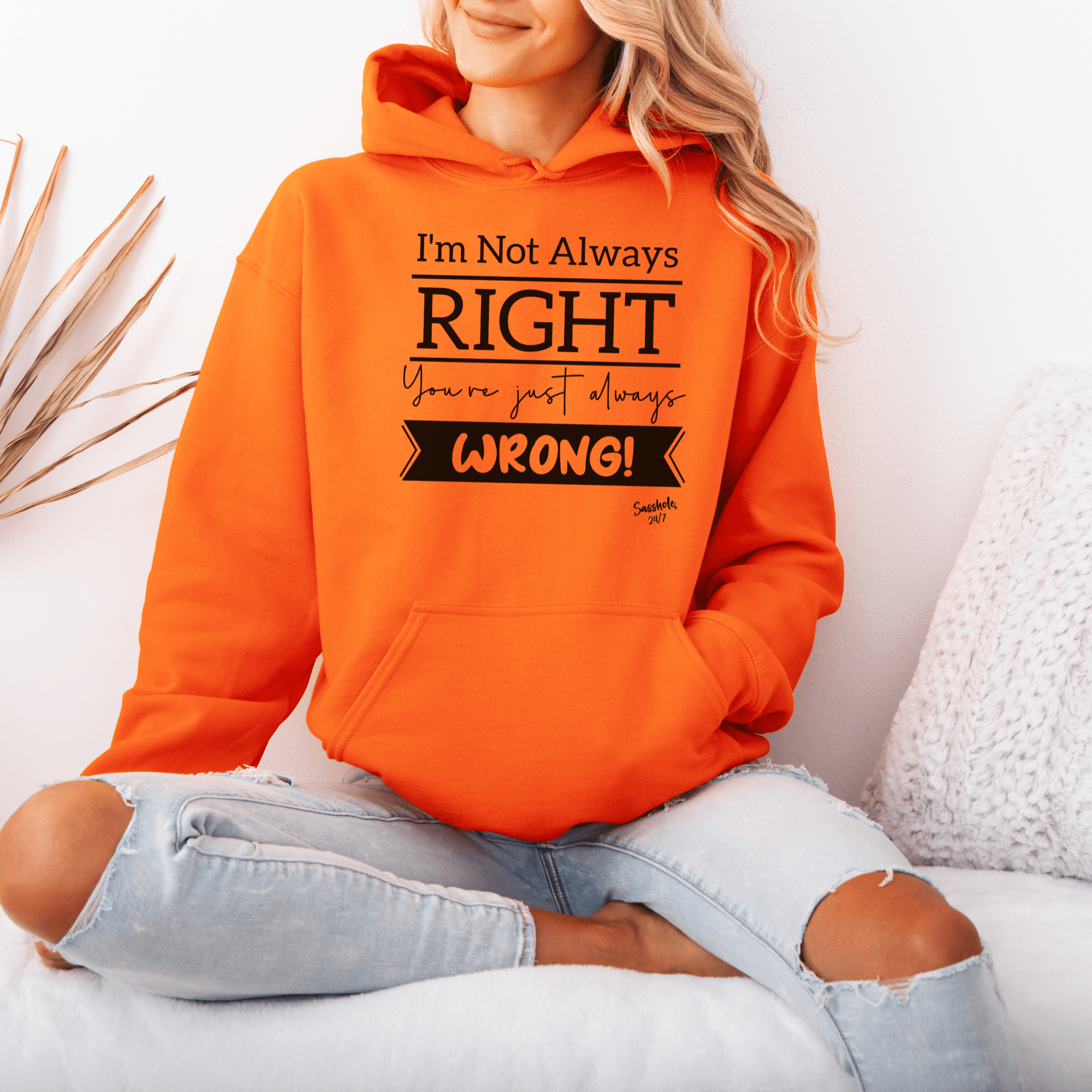 Image of Righteous Humor Hoodies: The Truth? You're Wrong! Women's Sasshole® Hoodie - Funny Graphic Tee by Sasshole® Clothing