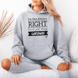 Image of Righteous Humor Hoodies: The Truth? You're Wrong! Women's Sasshole® Hoodie - Funny Graphic Tee by Sasshole® Clothing