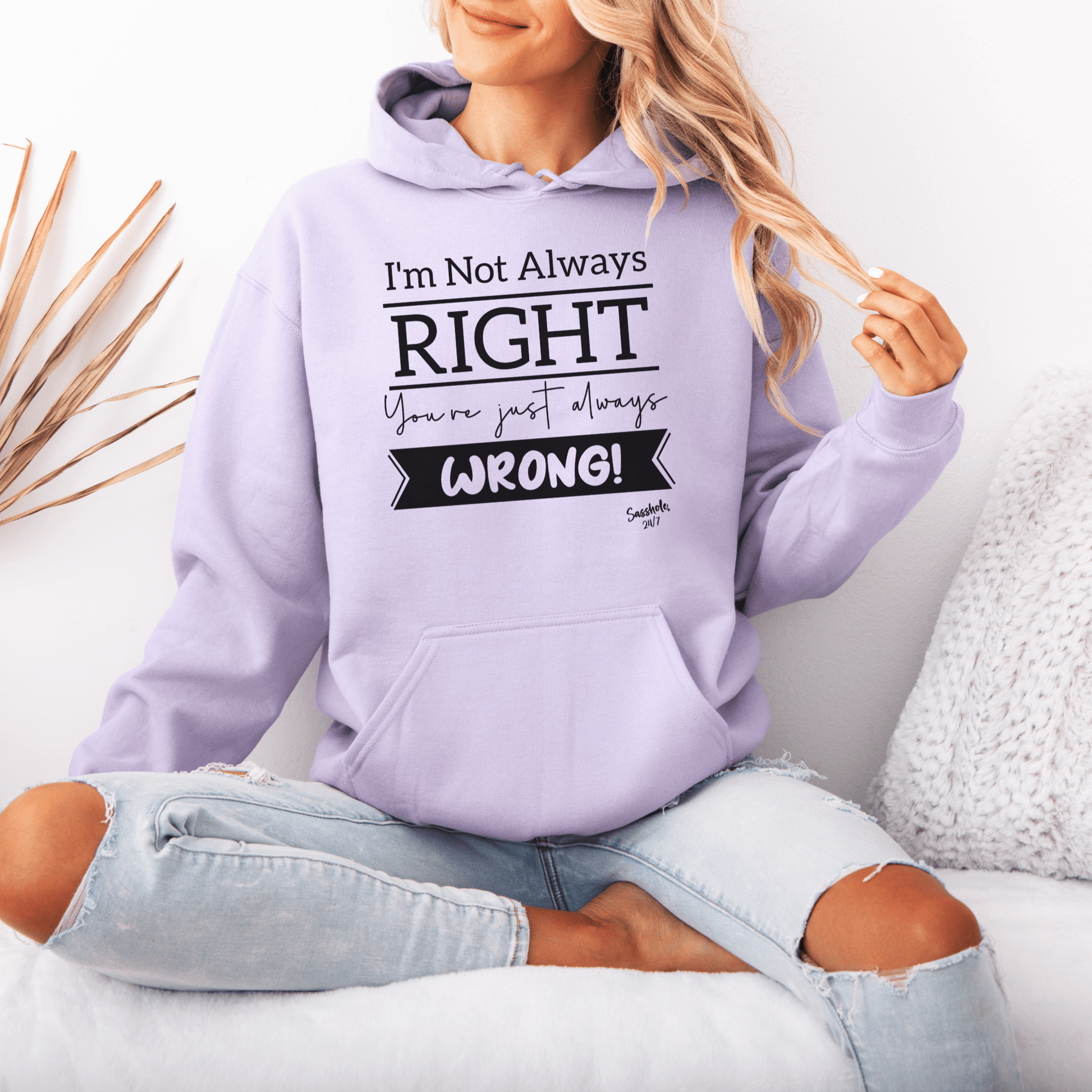 Righteous Humor Hoodies: The Truth? You're Wrong! Women's Sasshole® Hoodie - Funny Graphic Tee by Sasshole® Clothing