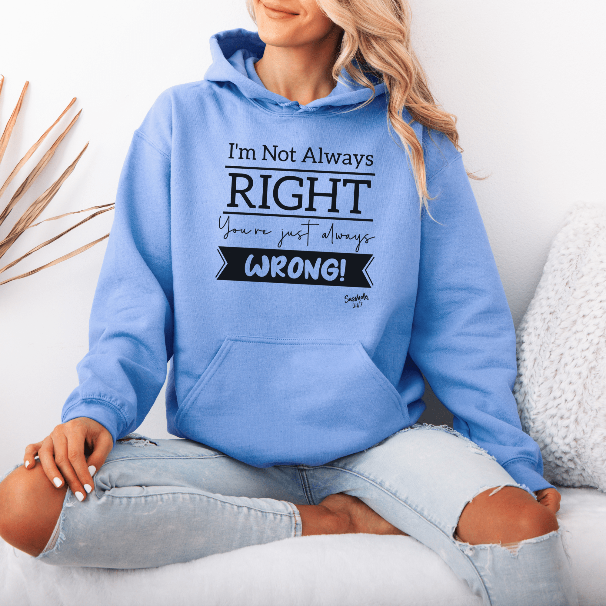 Image of Righteous Humor Hoodies: The Truth? You're Wrong! Women's Sasshole® Hoodie - Funny Graphic Tee by Sasshole® Clothing